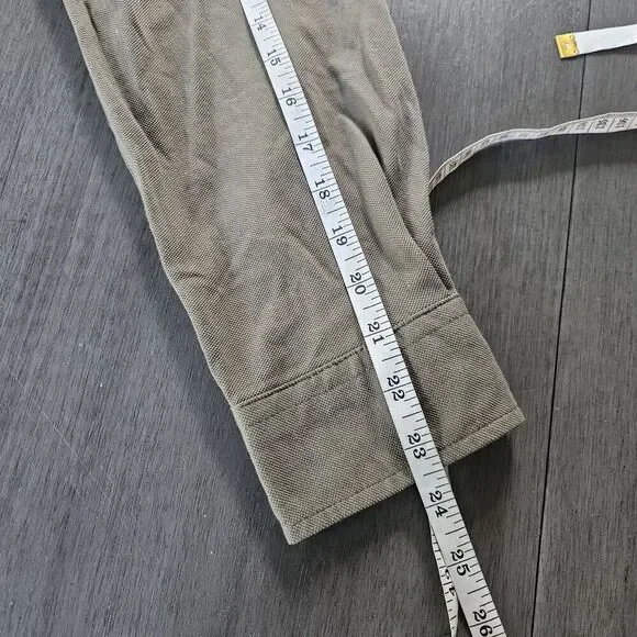 NEW! Kenneth Cole New York Men Techni-Cole Olive Long Sleeve Button Up Size L - Picture 7 of 9